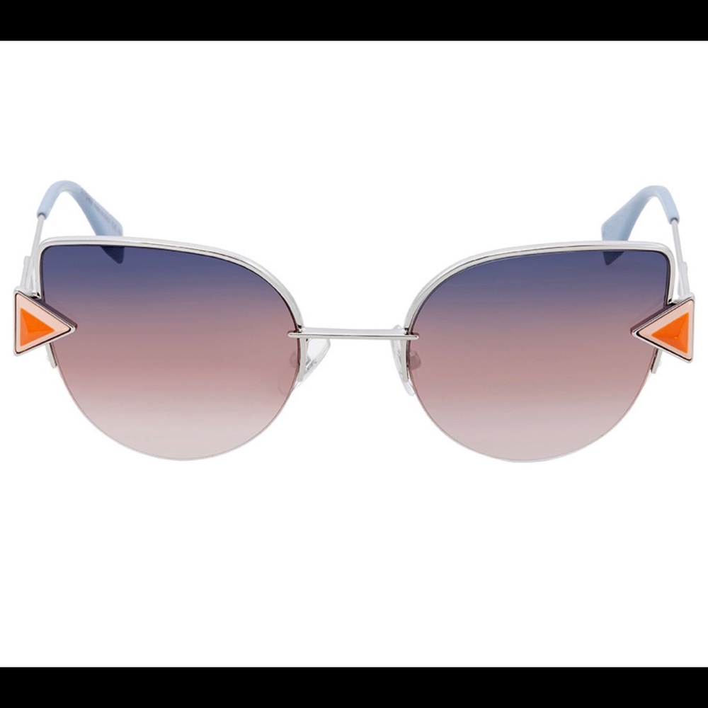 Fendi Sunglasses Cat Eye Iridia Blue/Pink